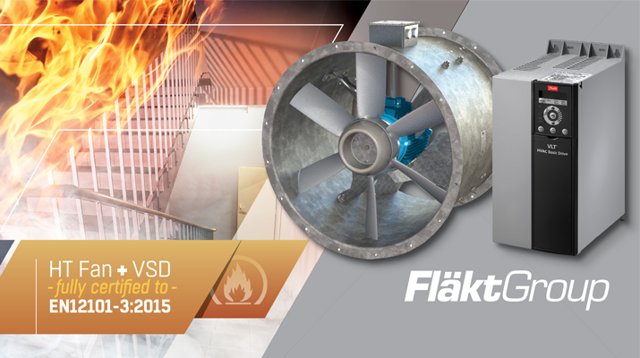 certifierad brandgasfläkt - axialfläkt från FläktGroup