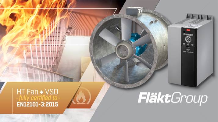 certifierad brandgasfläkt - axialfläkt från FläktGroup