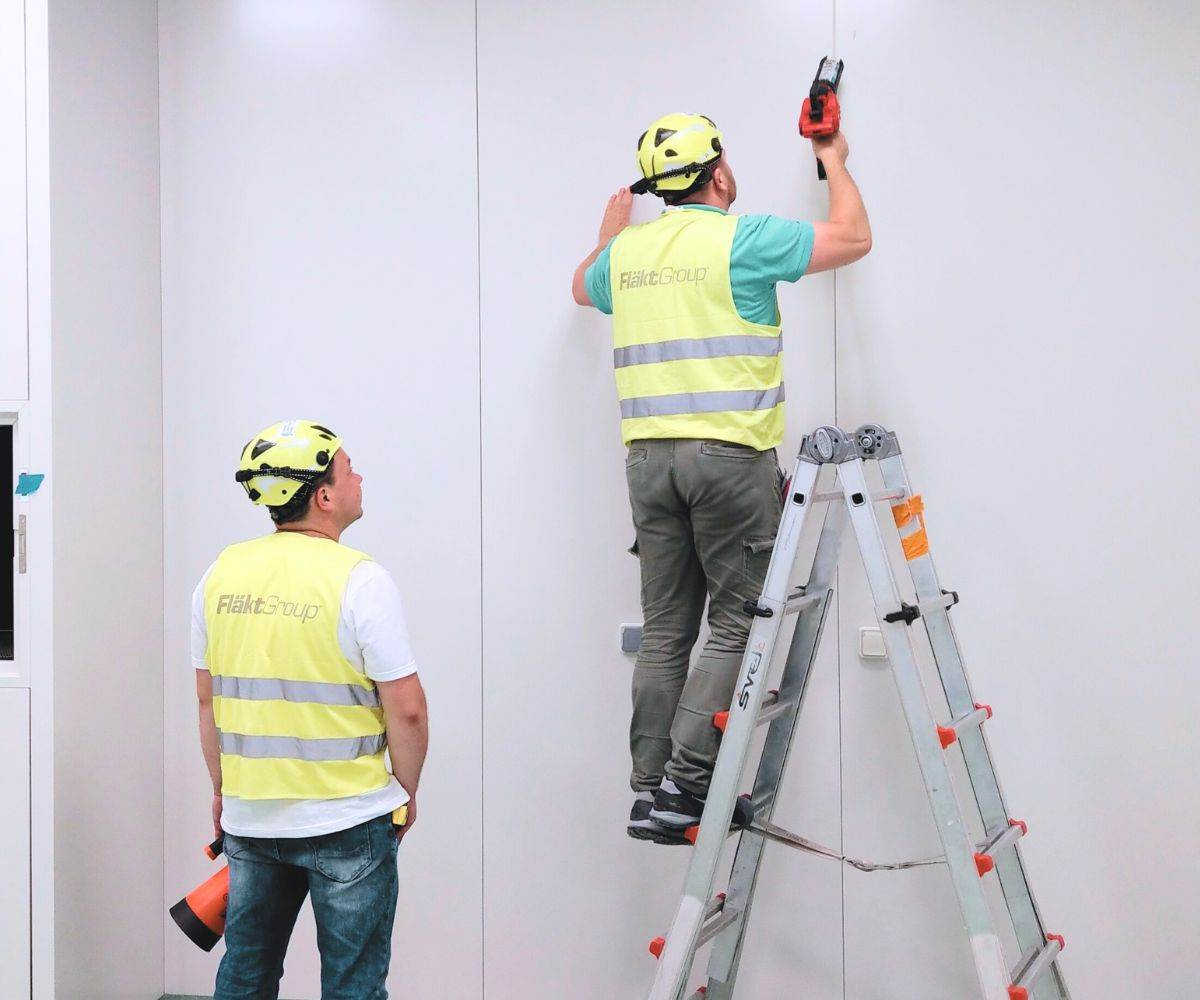 Installation of clean rooms solutions