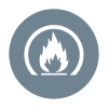 Fire safety icon